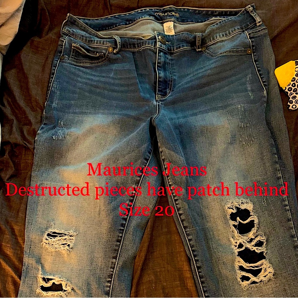 Maurices Plus size Destructed Jeans